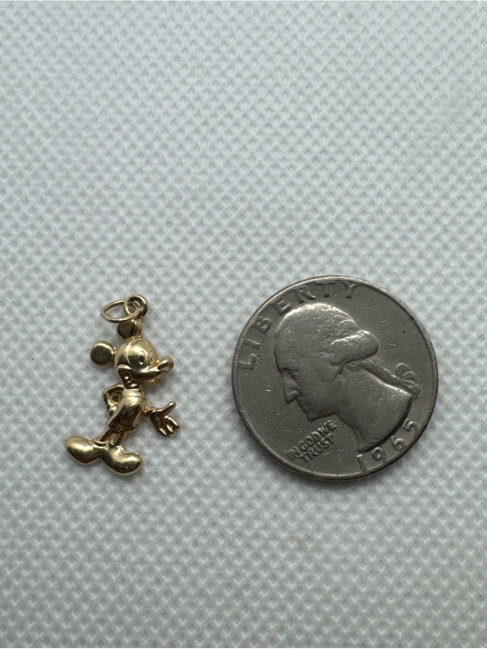 Rare Vintage Van Dell Disney Mickey Mouse 14K Yellow Gold Charm/Pendant - Picture 6 of 8